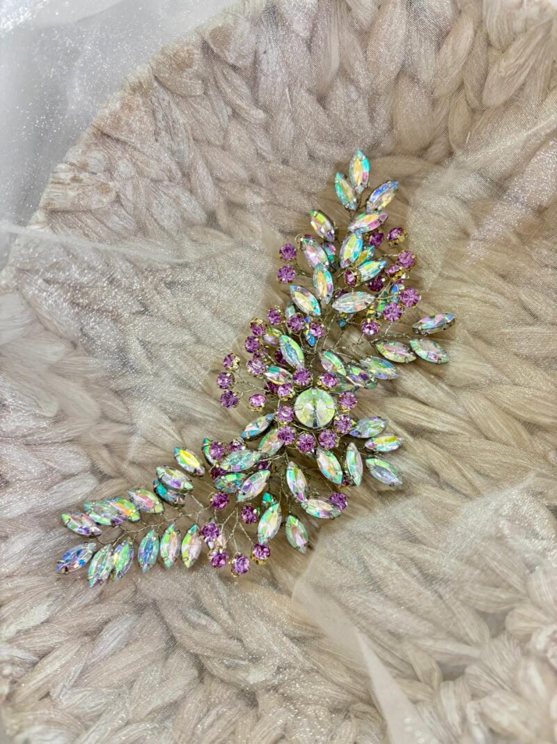 Tocado  lila cristal - Imagen 4