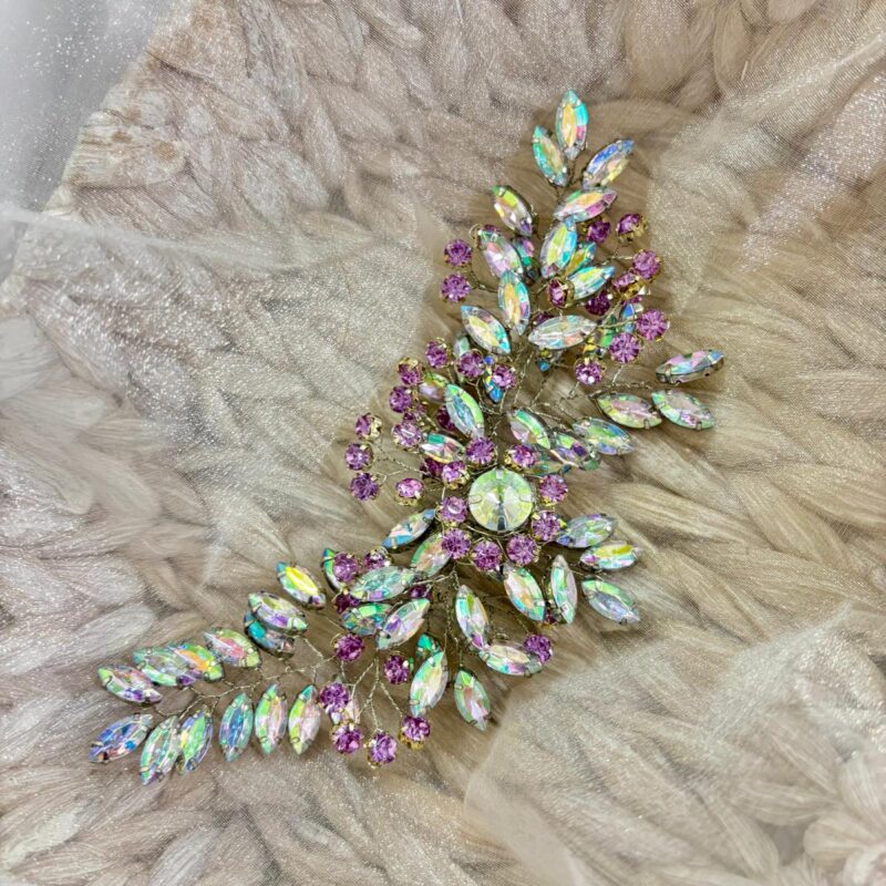 Tocado  lila cristal